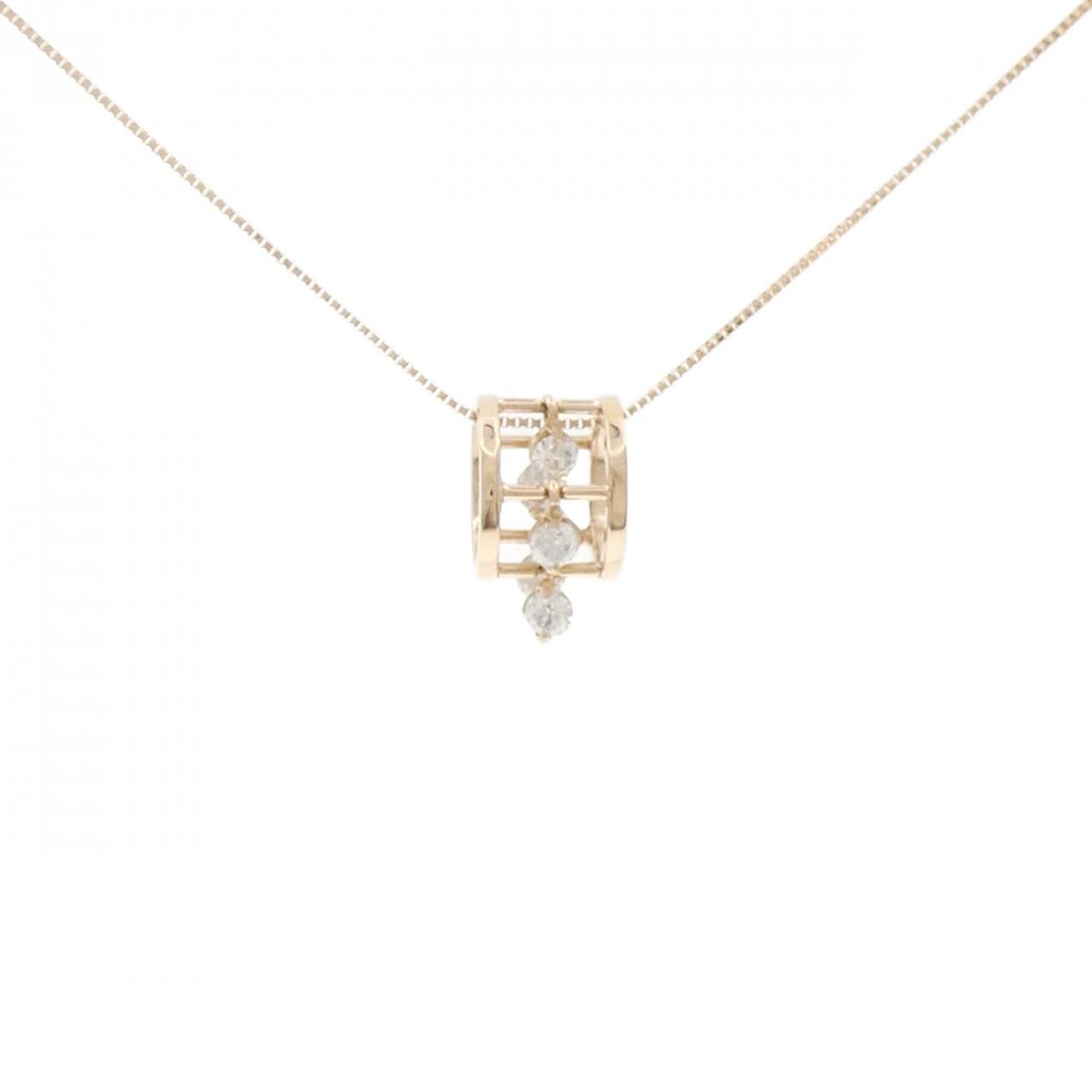 K18PG ダイヤモンド ネックレス 0.51CT