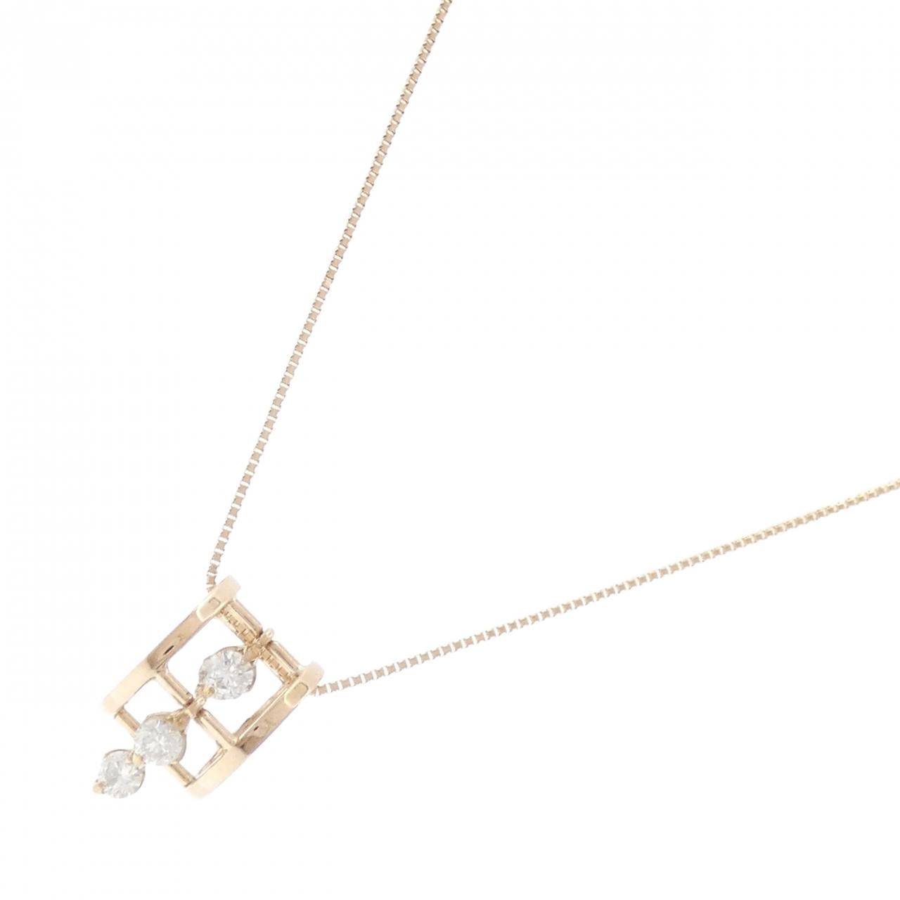 K 18 PG ダイヤモンド ネックレス 0.51 CT