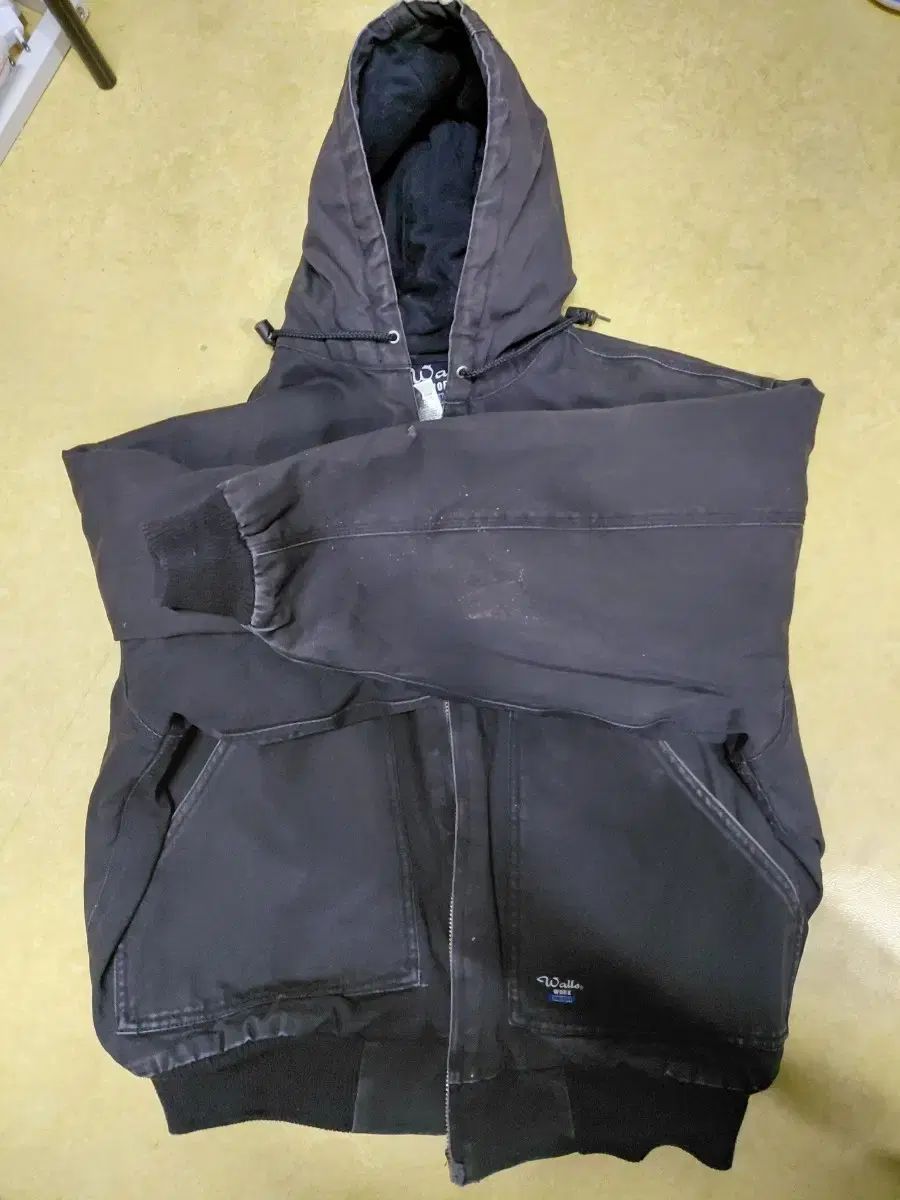 Walls 黒色 フード ウォーク ジャケット