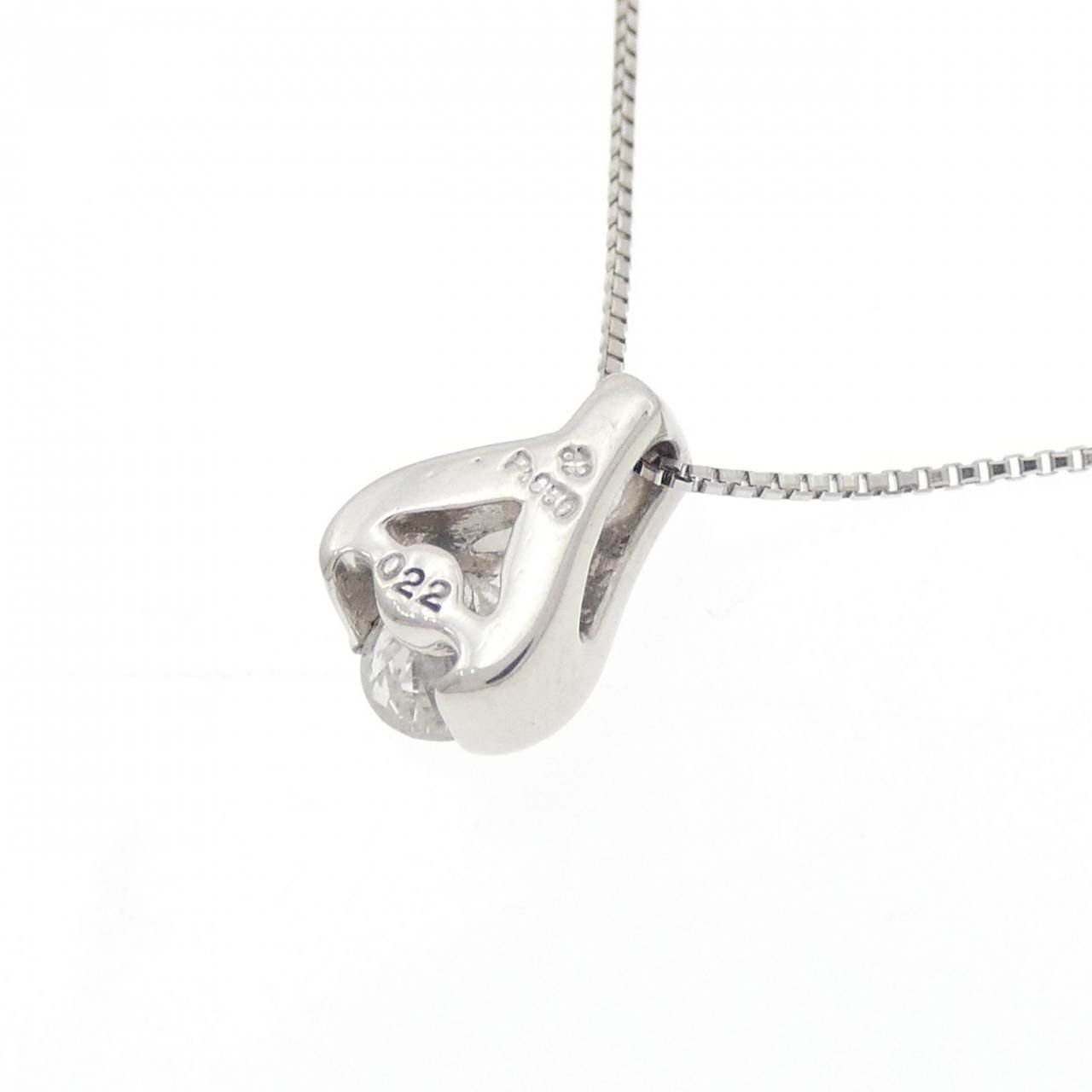  PT 850 ダイヤモンド ネックレス 0.22 CT ネックレス アクセサリー