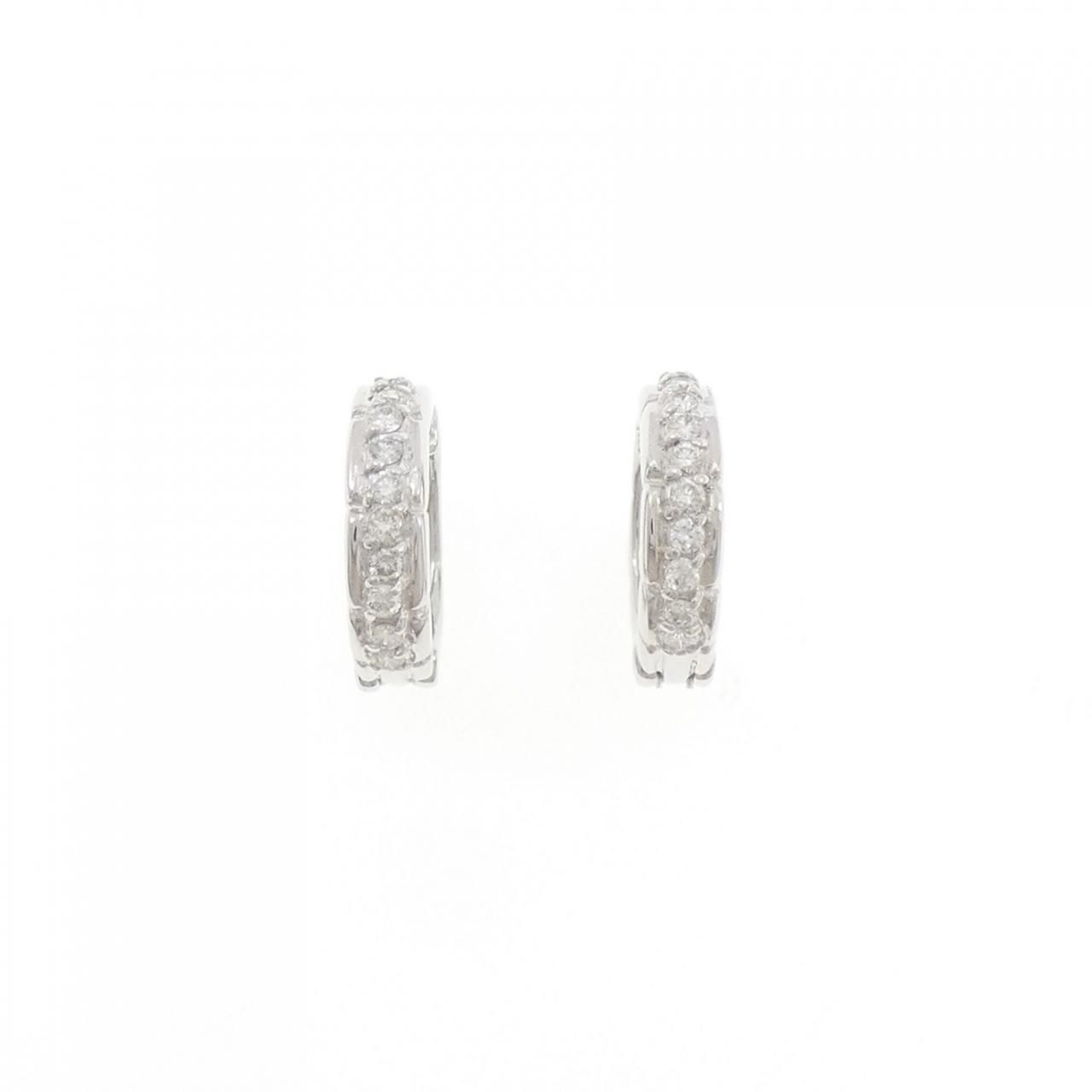 K 18 WG ダイヤモンド イヤリング 0.28 CT