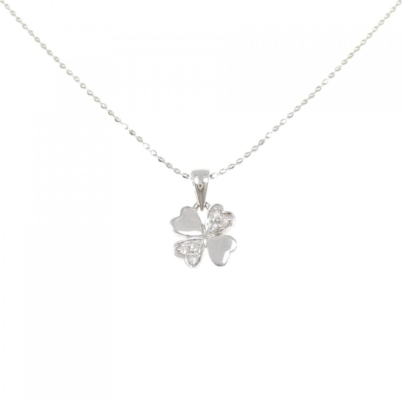 フォリフォリ クローバー ダイヤモンド ネックレス 0.04CT
