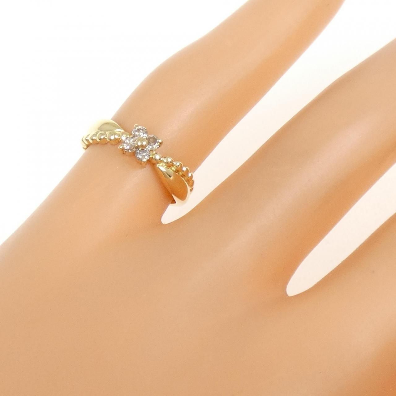 K18YG ダイヤモンド ピンキー リング - メルカリ