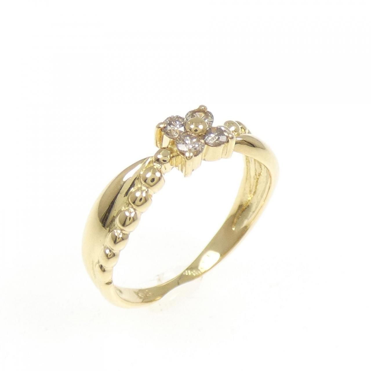 K18YG ダイヤモンド ピンキー リング - メルカリ