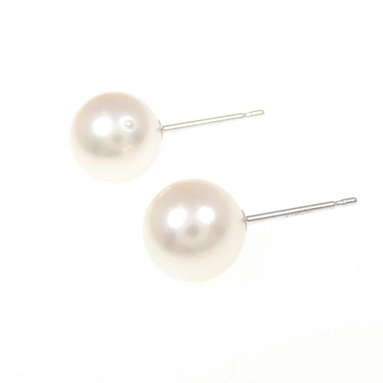 K 14 WG アコヤパール ピアス 7.0 mm