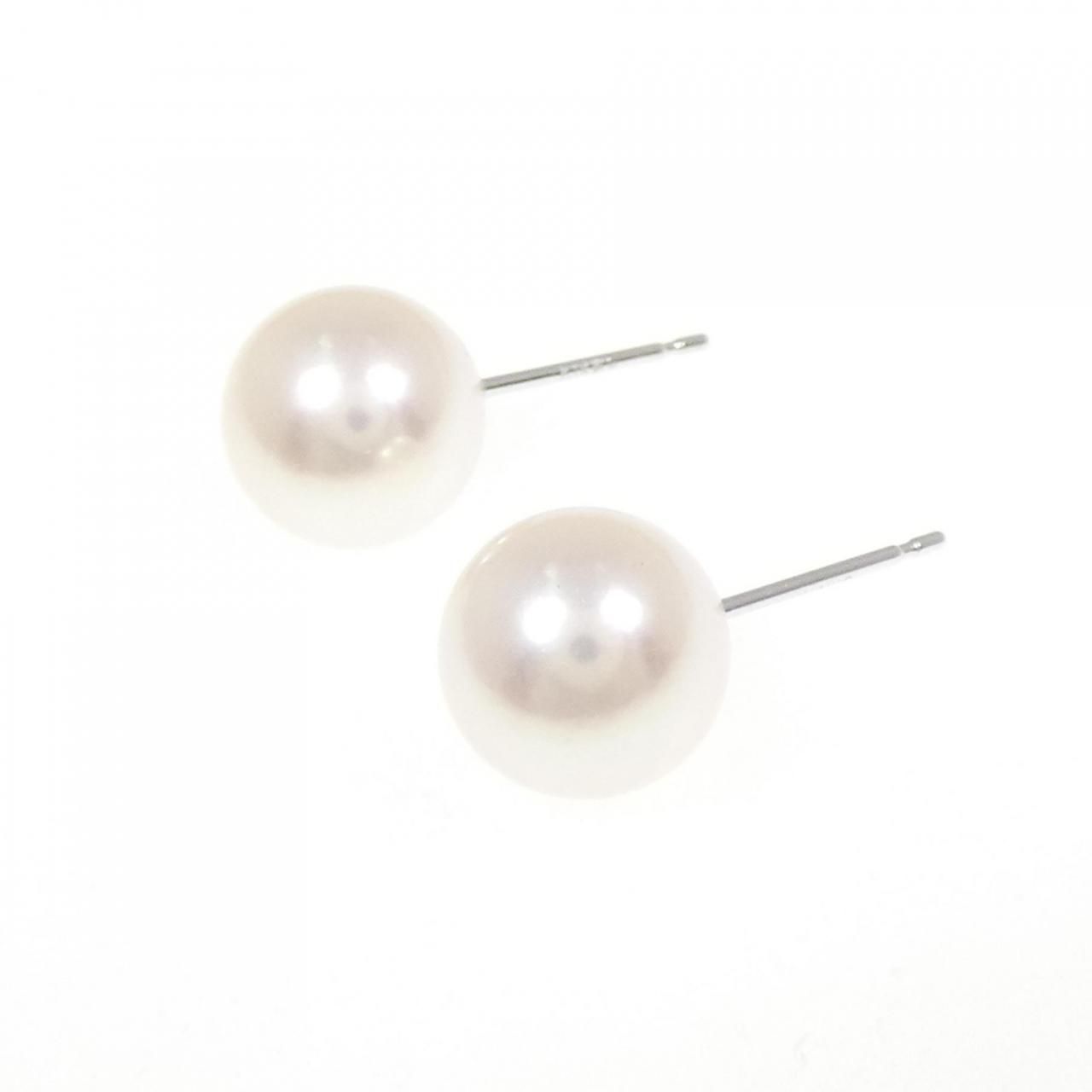 K 14 WG アコヤパール ピアス 8.4 mm