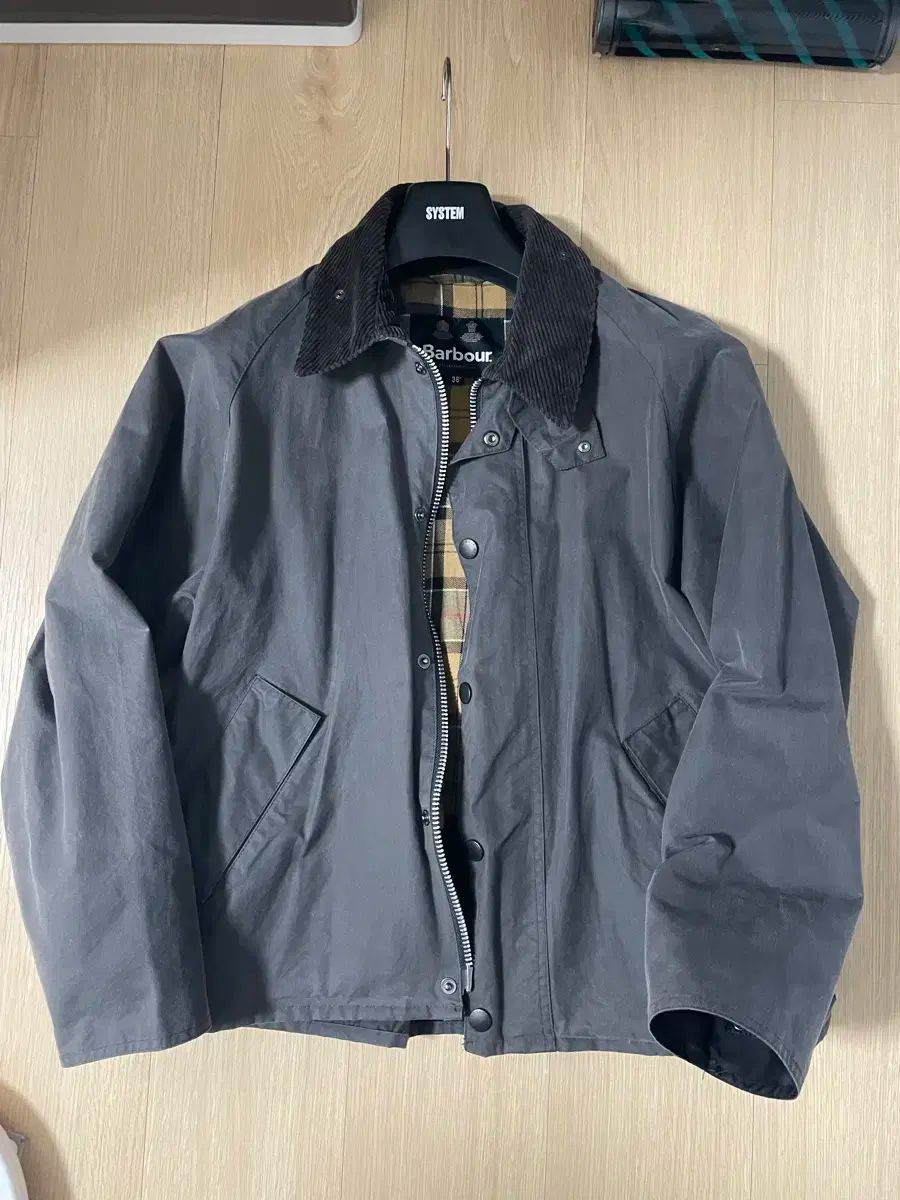 バブアー トランスポート グレー 38