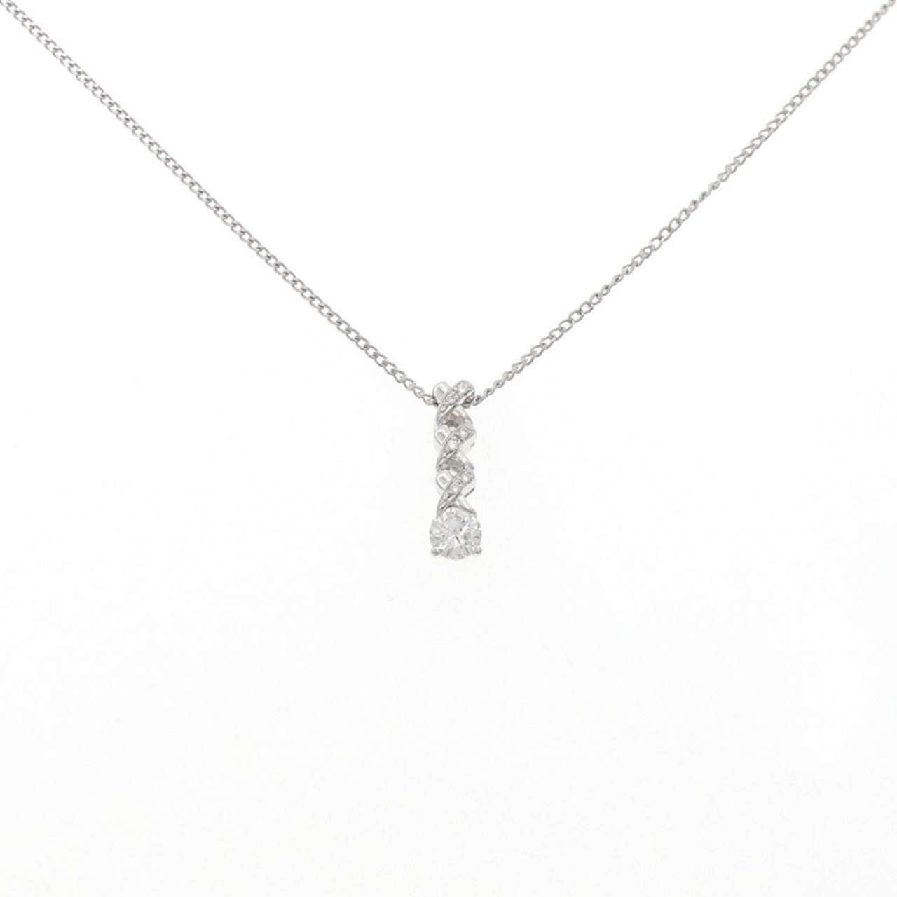 PT900 PT850 ダイヤモンド ネックレス 0.368CT