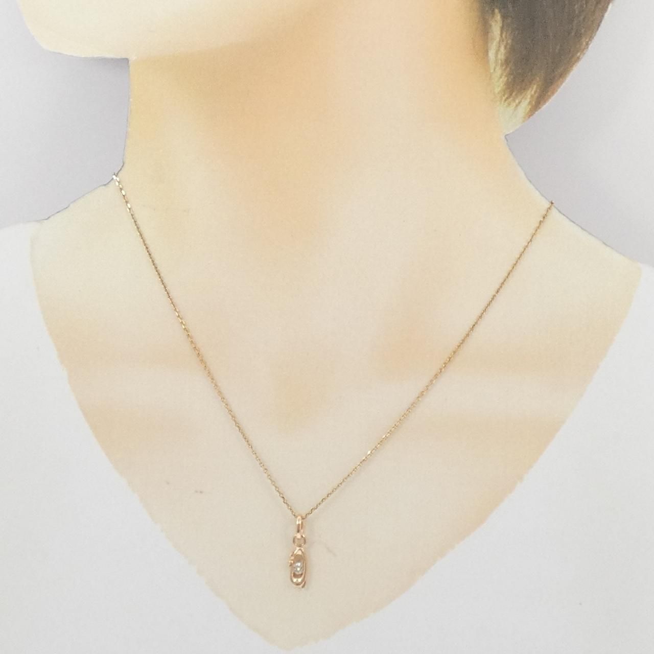  K 10 PG ダイヤモンド ネックレス ネックレス アクセサリー