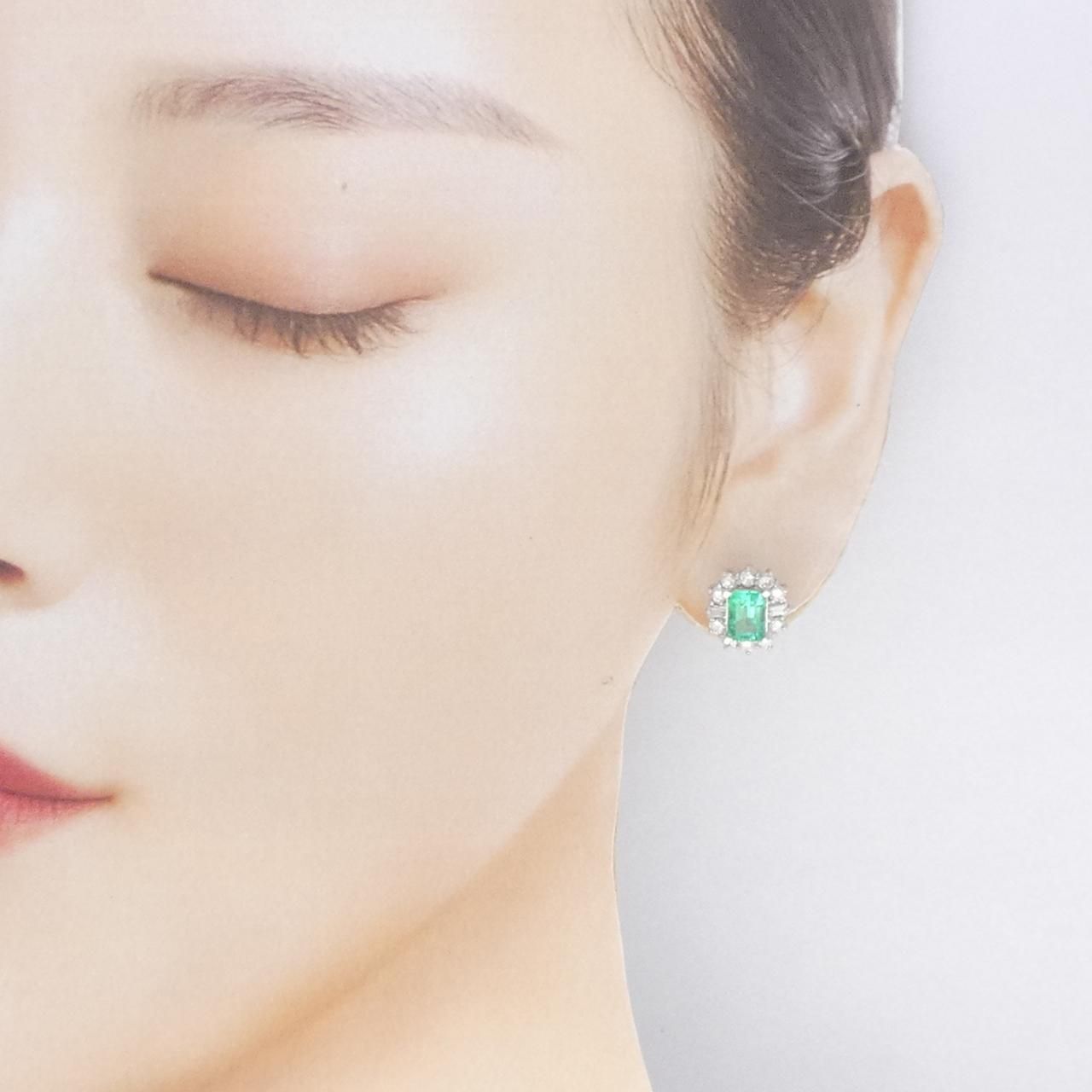 PT900 エメラルド ピアス 1.49CT - メルカリ
