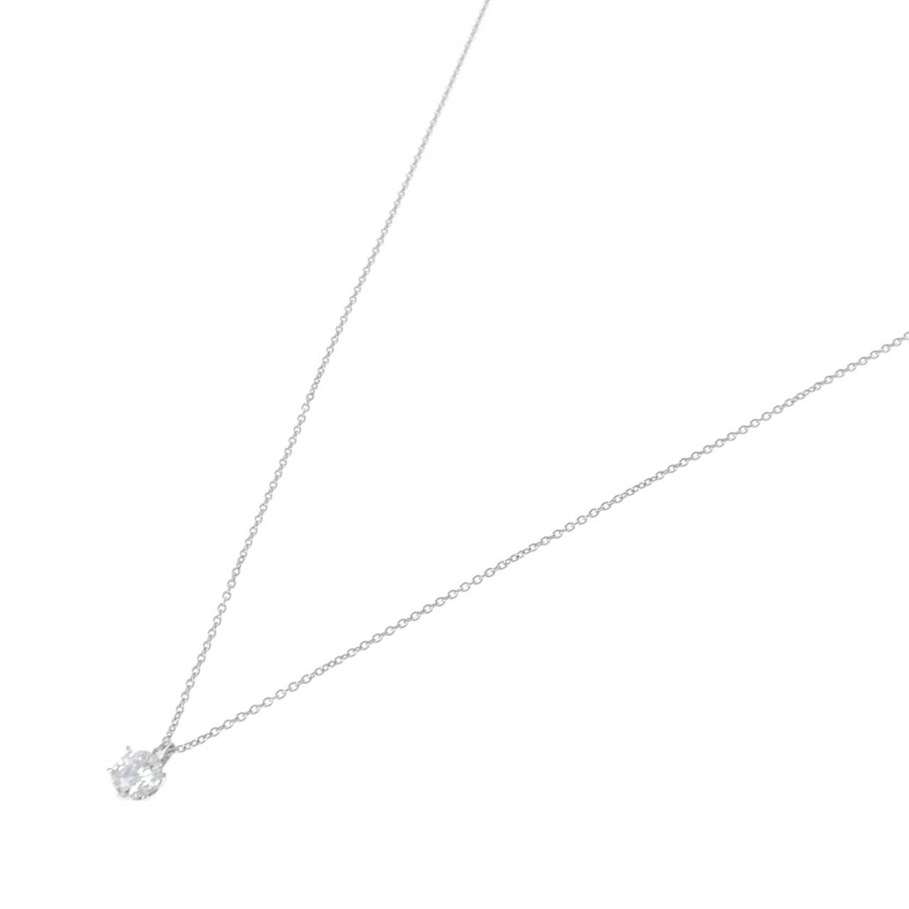 リメイク PT 900 850 ソリティア ダイヤモンド ネックレス 0.382 CT D SI 1 3 EXT