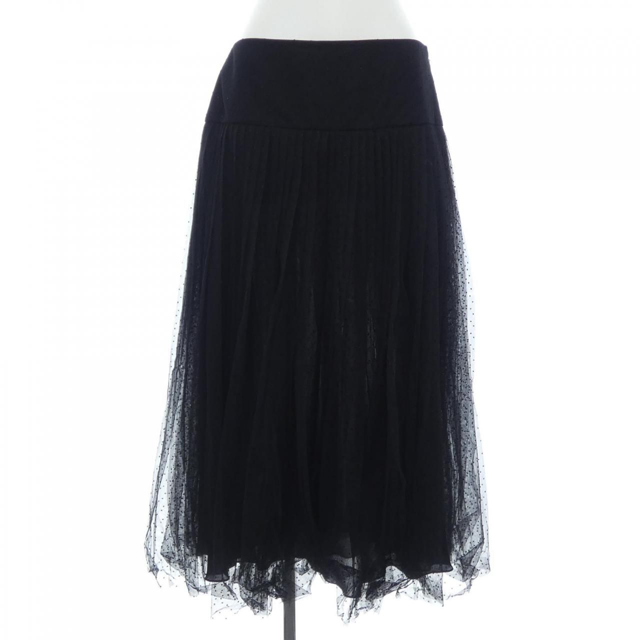 クリスチャンディオール CHRISTIAN DIOR プリーツ ミディスカート プリュムティ チュール 841J50A8810 スカート