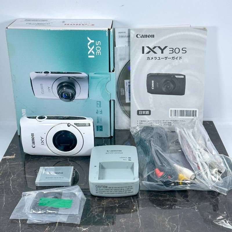 Canon IXY 30S ホワイト 1000万画素 光学3.8倍ズーム コンパクト