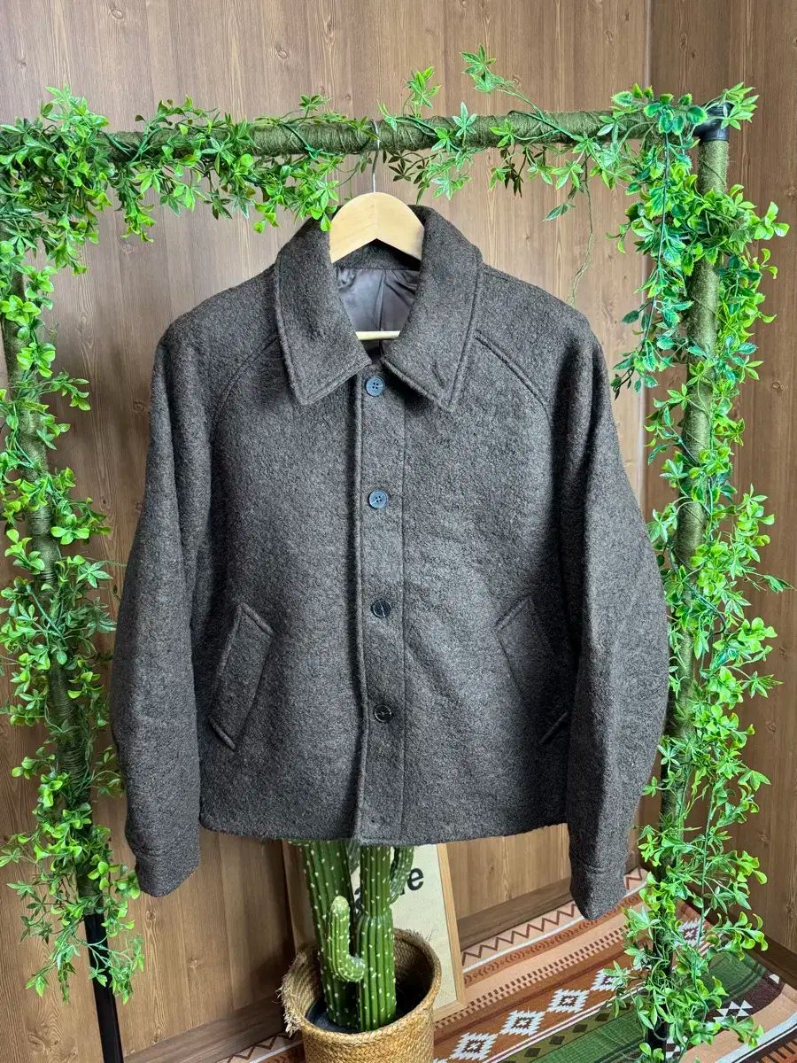 8seconds エイトセカンズ ウール ハーフ モールスキン コート 105