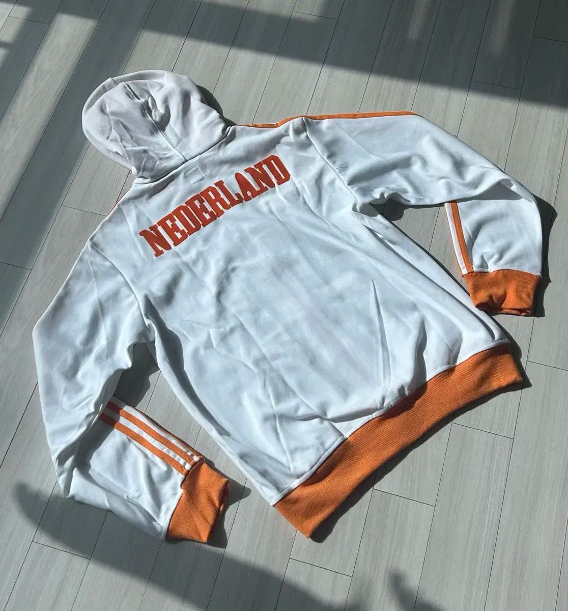  ヴィンテージ adidas オランダ WHO フードジップアップ パーカー トップス