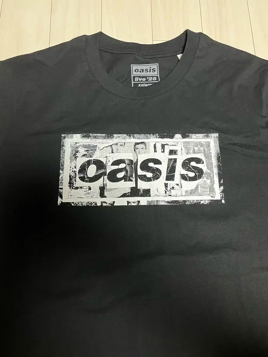 オアジス Live 25 ブラック Tシャツ XXL