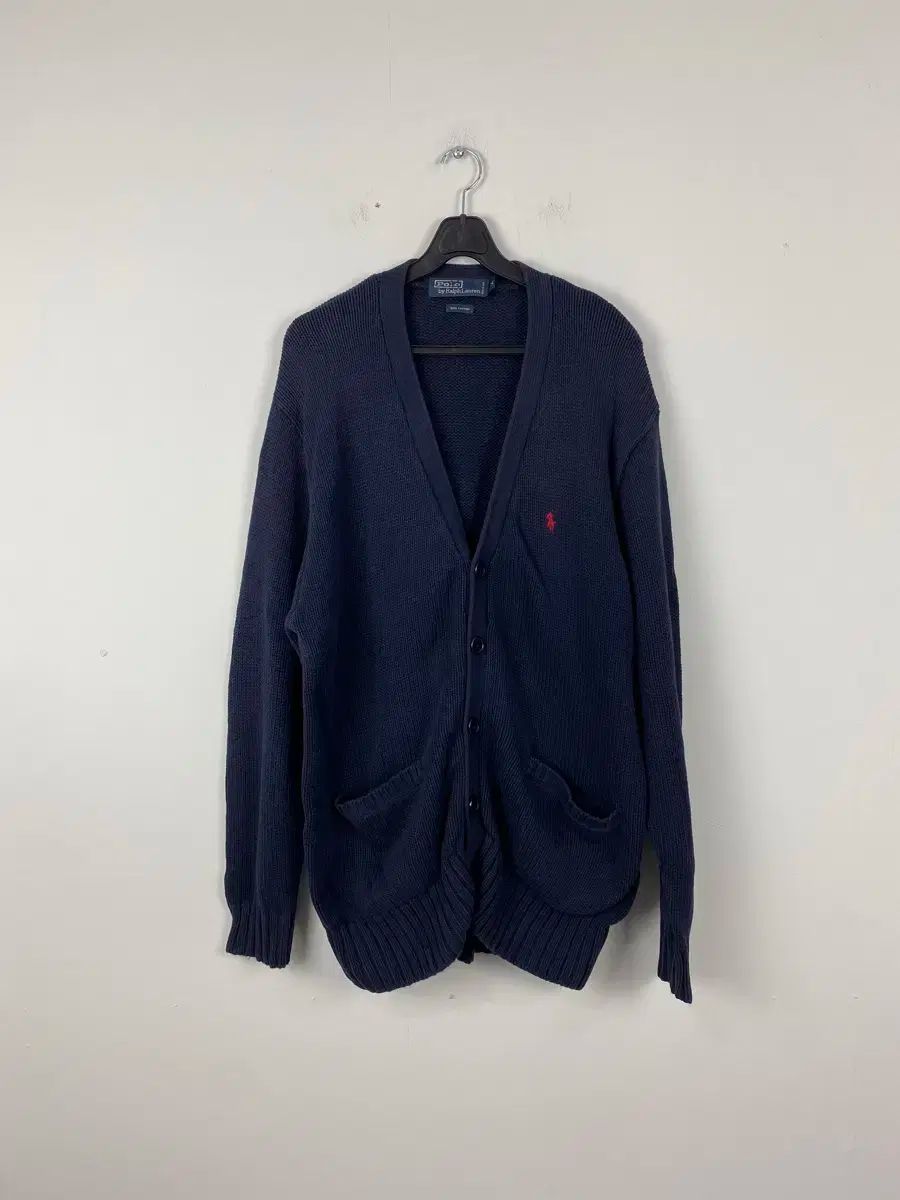 ポロ ラルフローレン ネイビー ニット カーディガン M