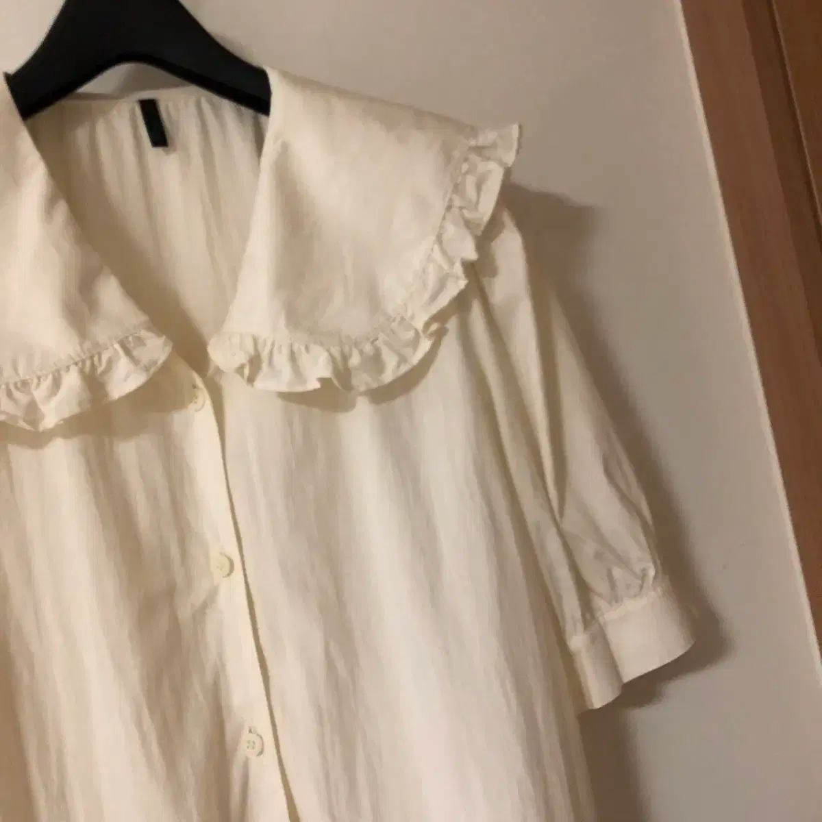 ベネトン 22年 ブラウス フリル セーラー 러플 半袖 バルーン ラブリー