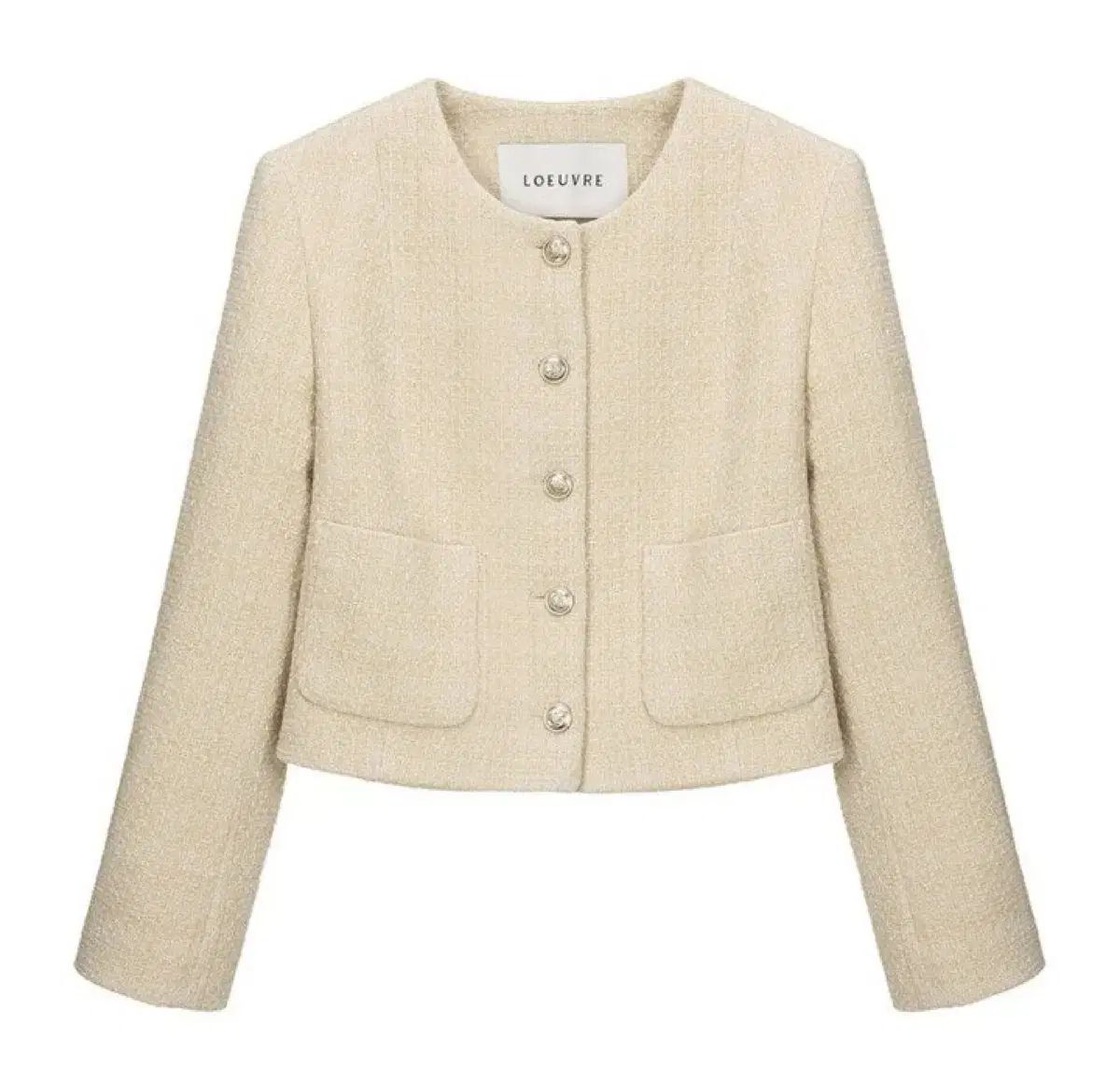 LOEUVRE ルーブル ラウンドネック ツイード ライダー 2size