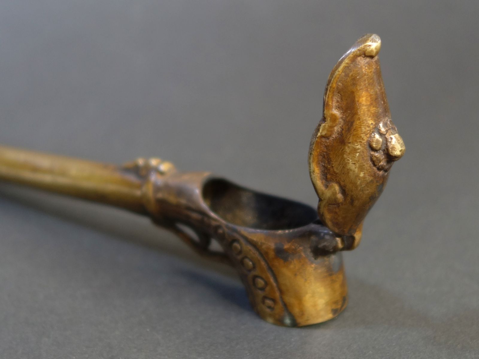 矢立 【 真鍮製 装飾 矢立 4点 】書道具 骨董 古美術 アンティーク