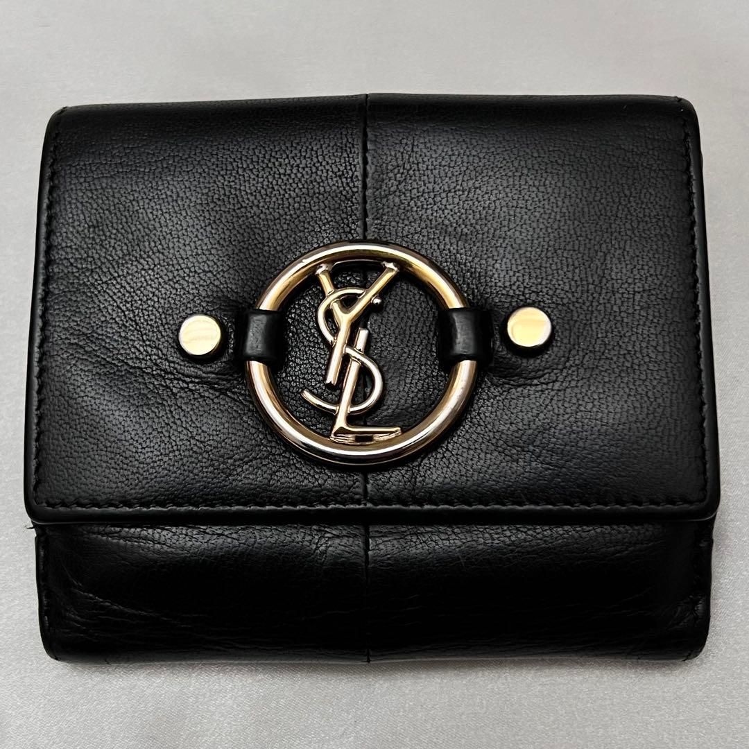 サンローラン コンパクト三つ折り財布