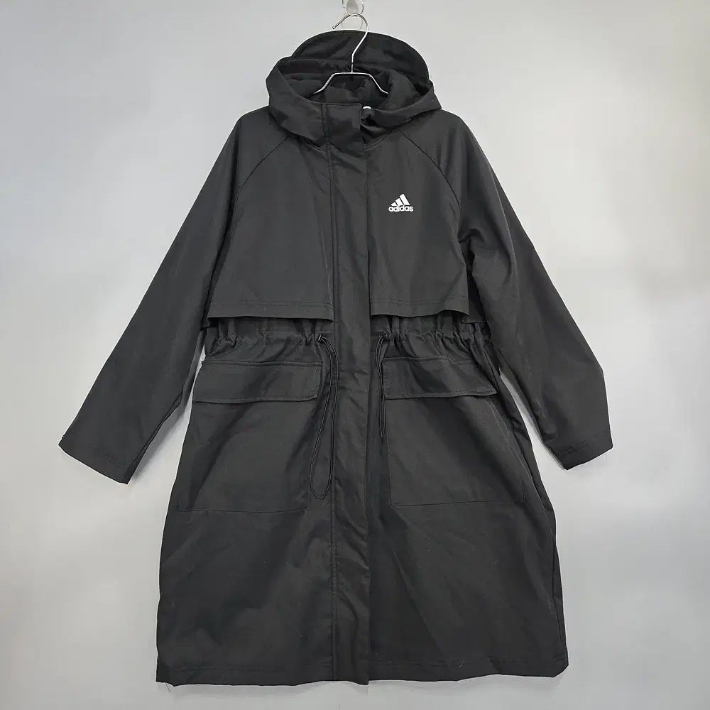 アディダス ウィメンズ レディース テック ジャケット ウィンドランナー ロング ウィンドブレーカー アウター ブラック L