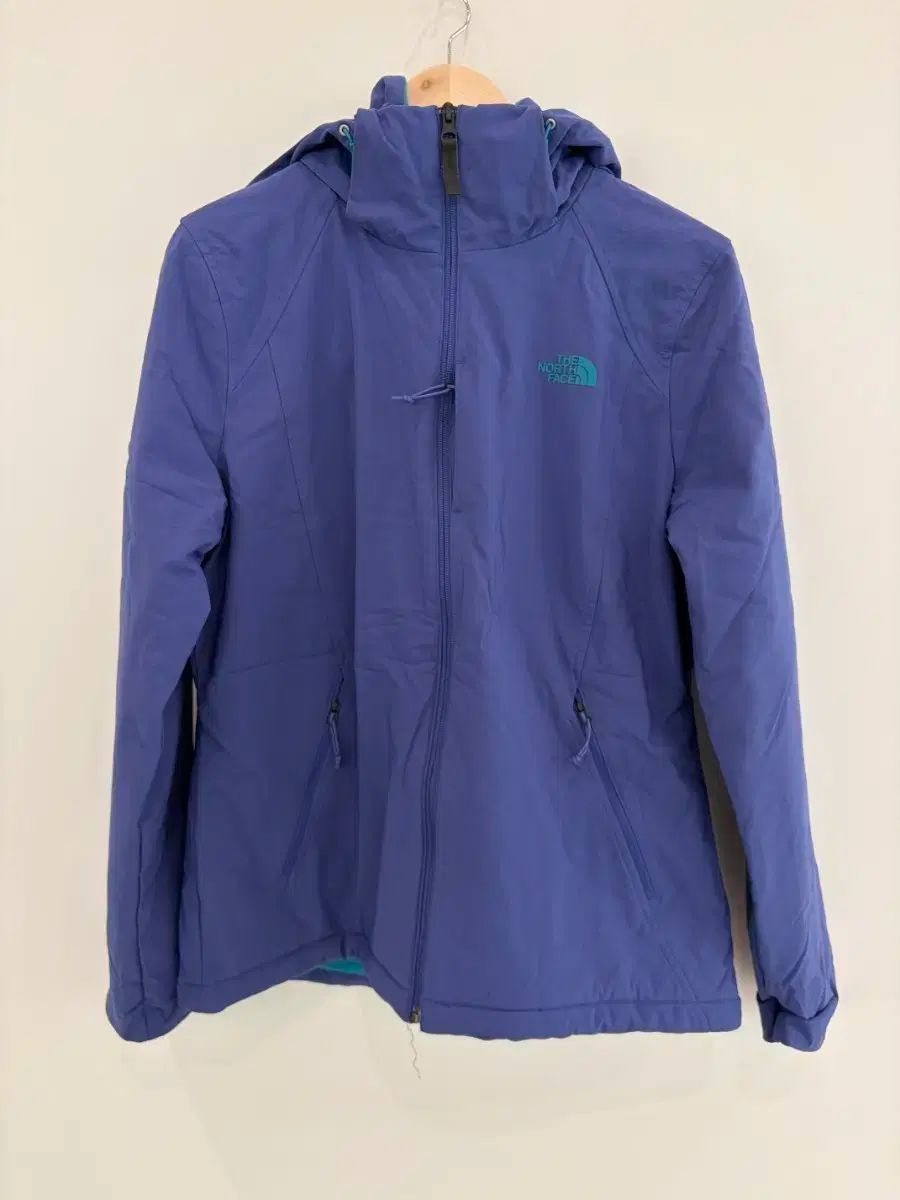 ザノースフェイス レディース用 フード ウィンドブレーカー ダウン PURPLE パープル