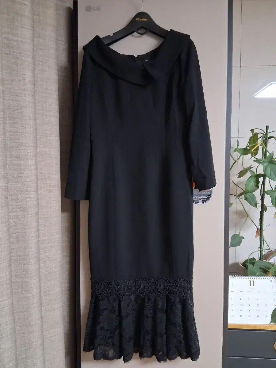 サテン エス ブラン レースツートン ONE PIECE