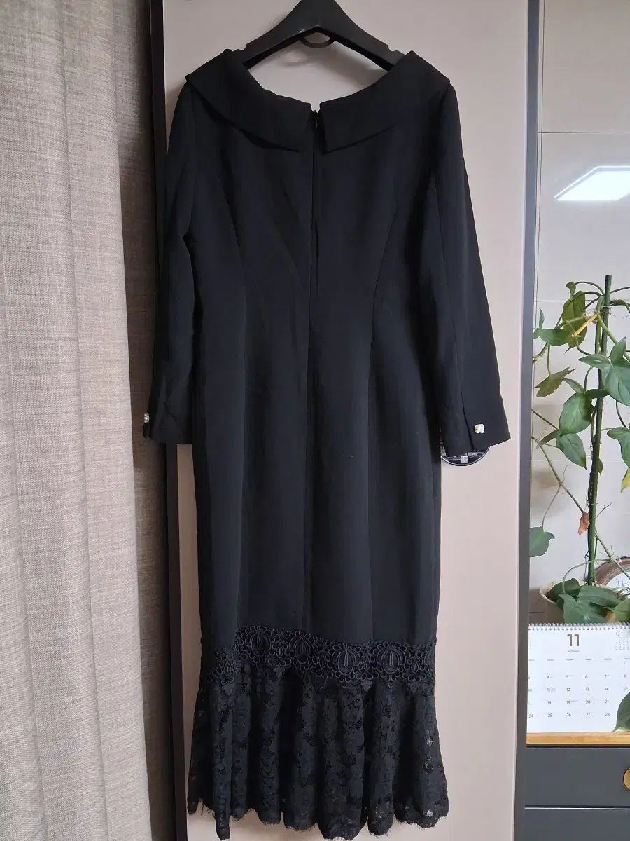  サテン エス ブラン レースツートン ONE PIECE 長袖 七分袖 その他