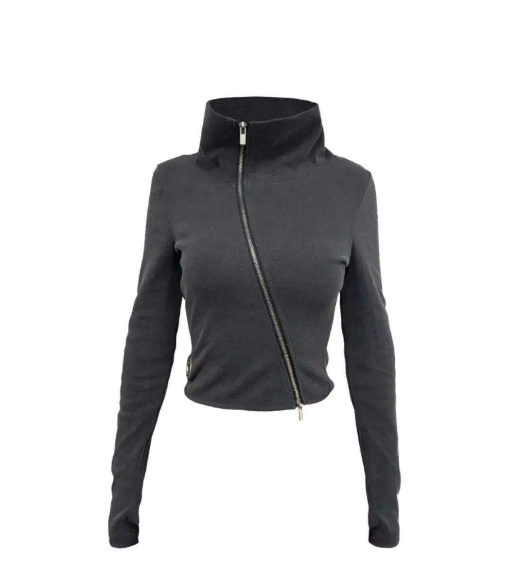 Kimyo unbal フルジップトップ ウォッシュドグレー