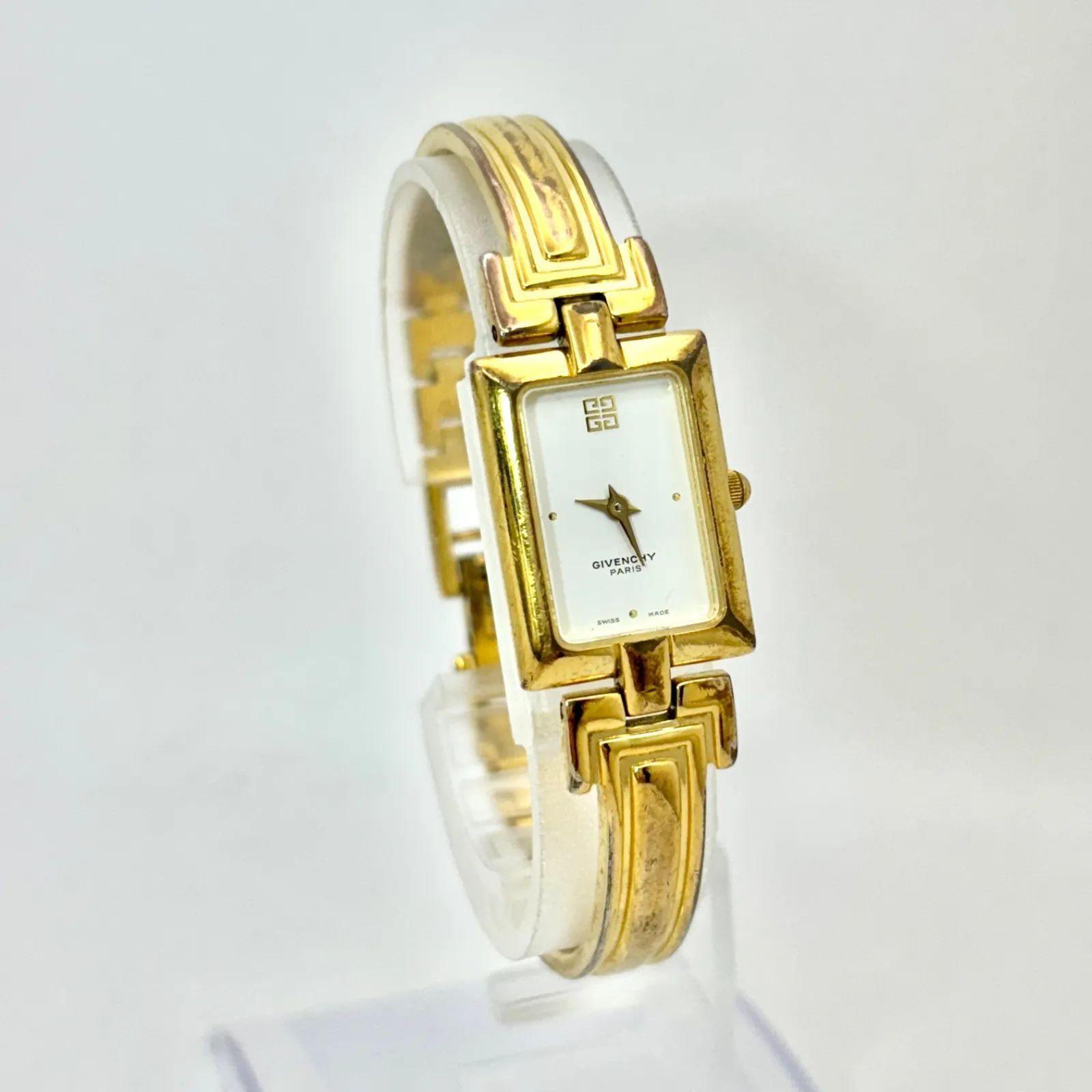 【希少】GIVENCHY ジバンシー 腕時計 バングル ゴールド レディース GIVENCHY ジバンシー ヴィンテージ バングルウォッチ レディース