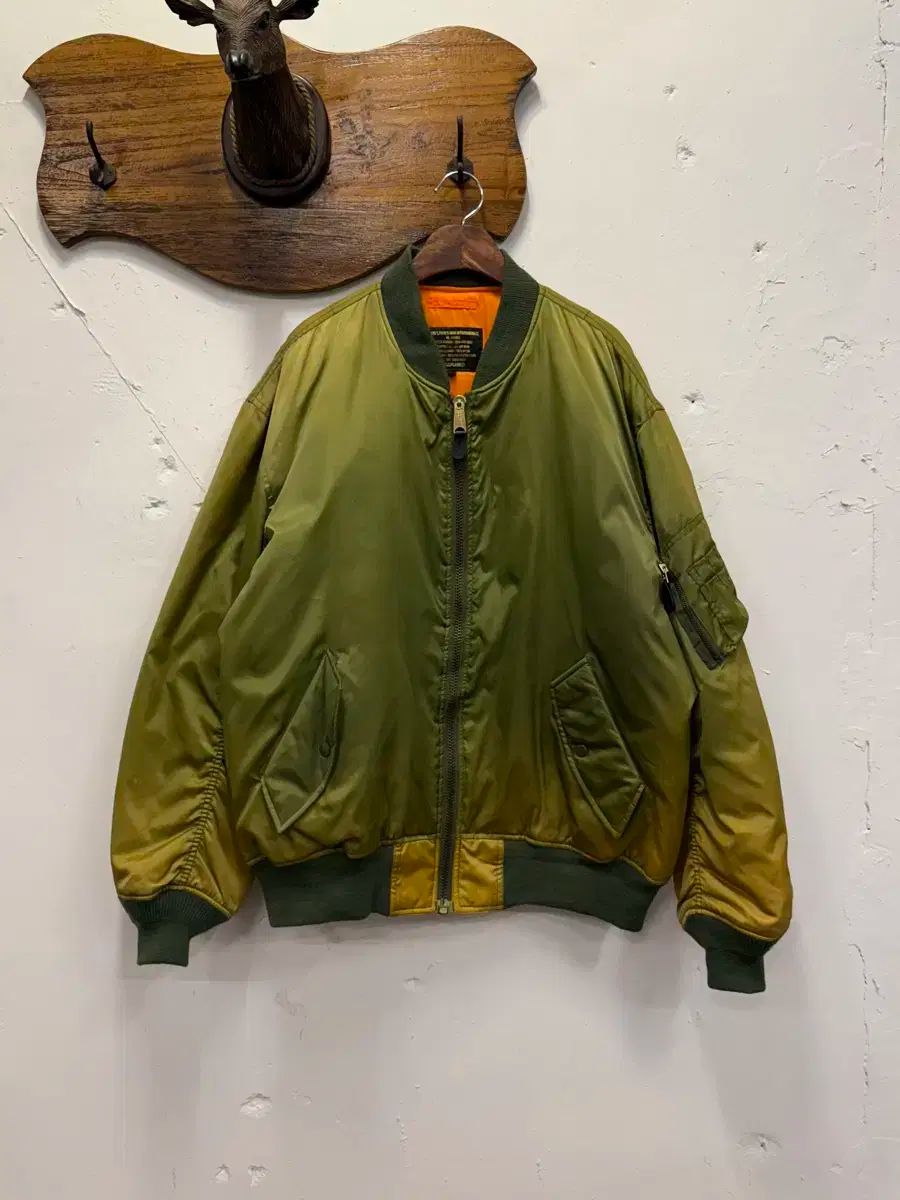LL i t plain Flyrs Ma-1 Nylon Jacket