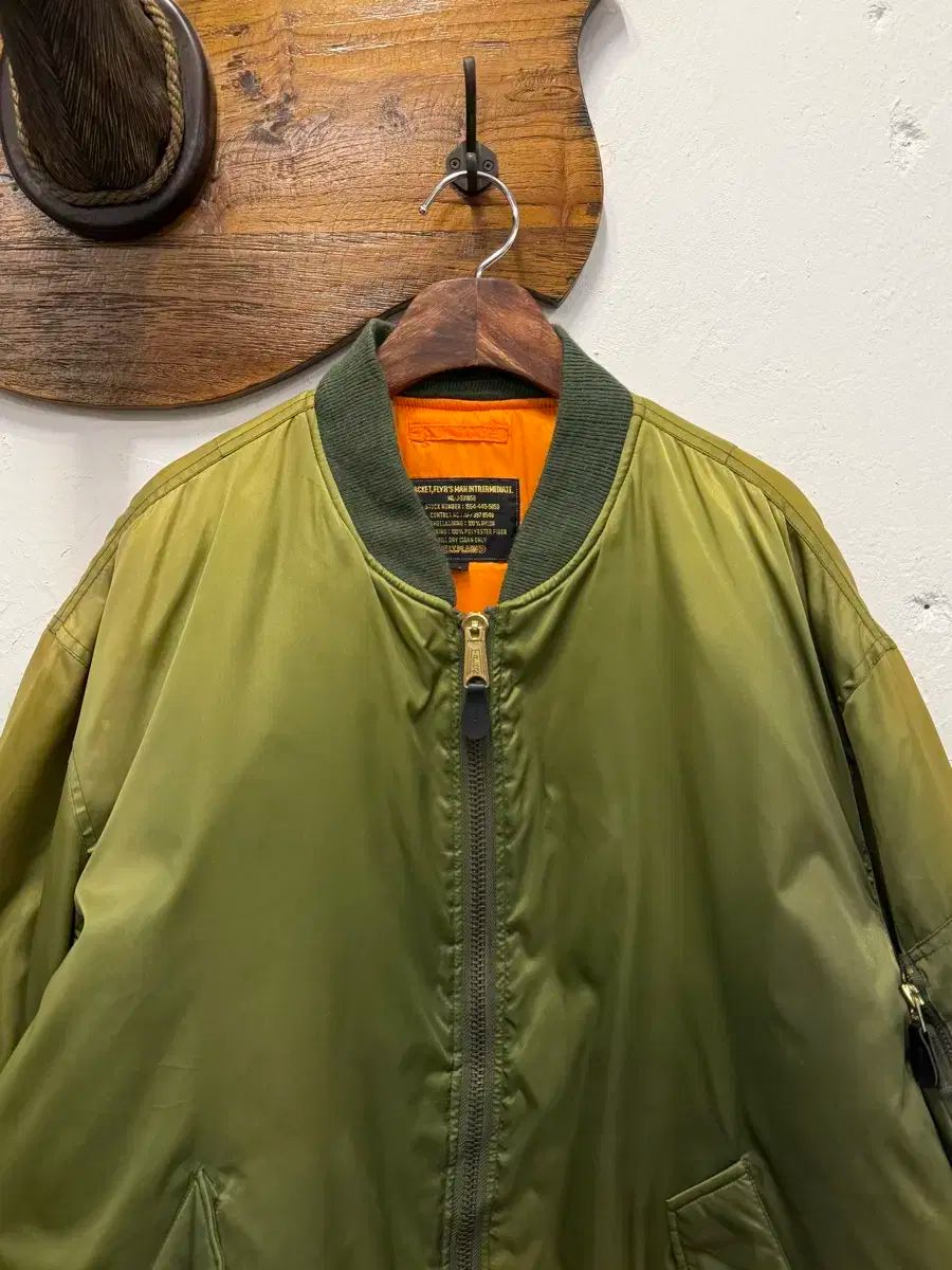 LL i t plain Flyrs Ma-1 Nylon Jacket