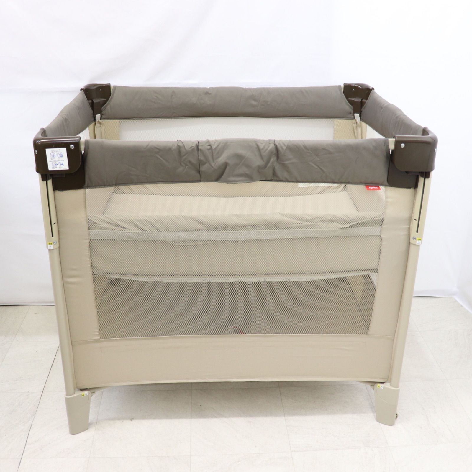 アップリカ(Aprica) 折り畳み ベビーベッド ココネル　エアー ブラウン Amazon.co.jp: Aprica(アップリカ) ベビーベッド ココネルエアー AB 0