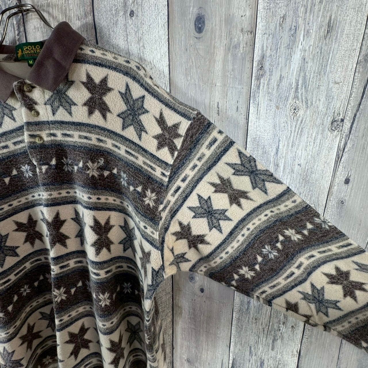 OLD POLO COUNTRY VINTAGE ポロカントリー ビンテージ ネイティブ柄 襟 