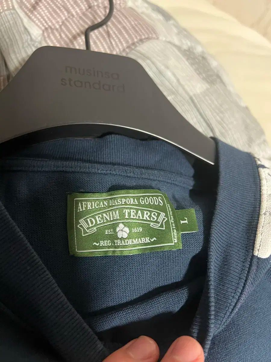 DENIM TEARS デニムティアーズ ロングスリーブ ネイビー L