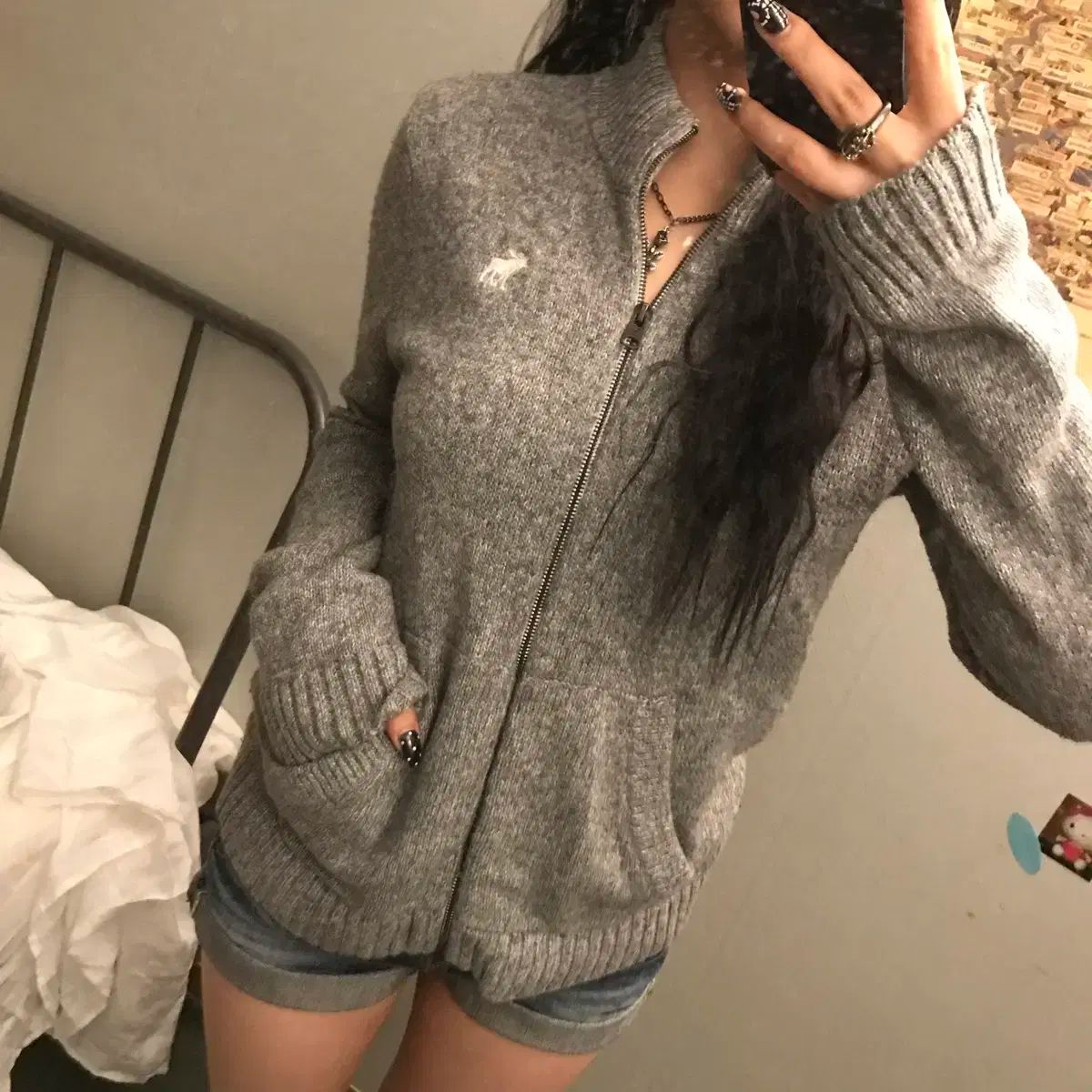 アバクロンビー Abercrombie ニットジップアップ