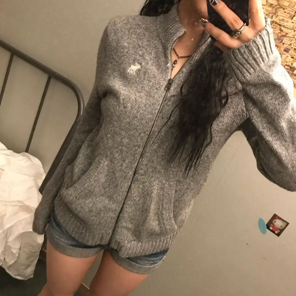 アバクロンビー Abercrombie ニットジップアップ