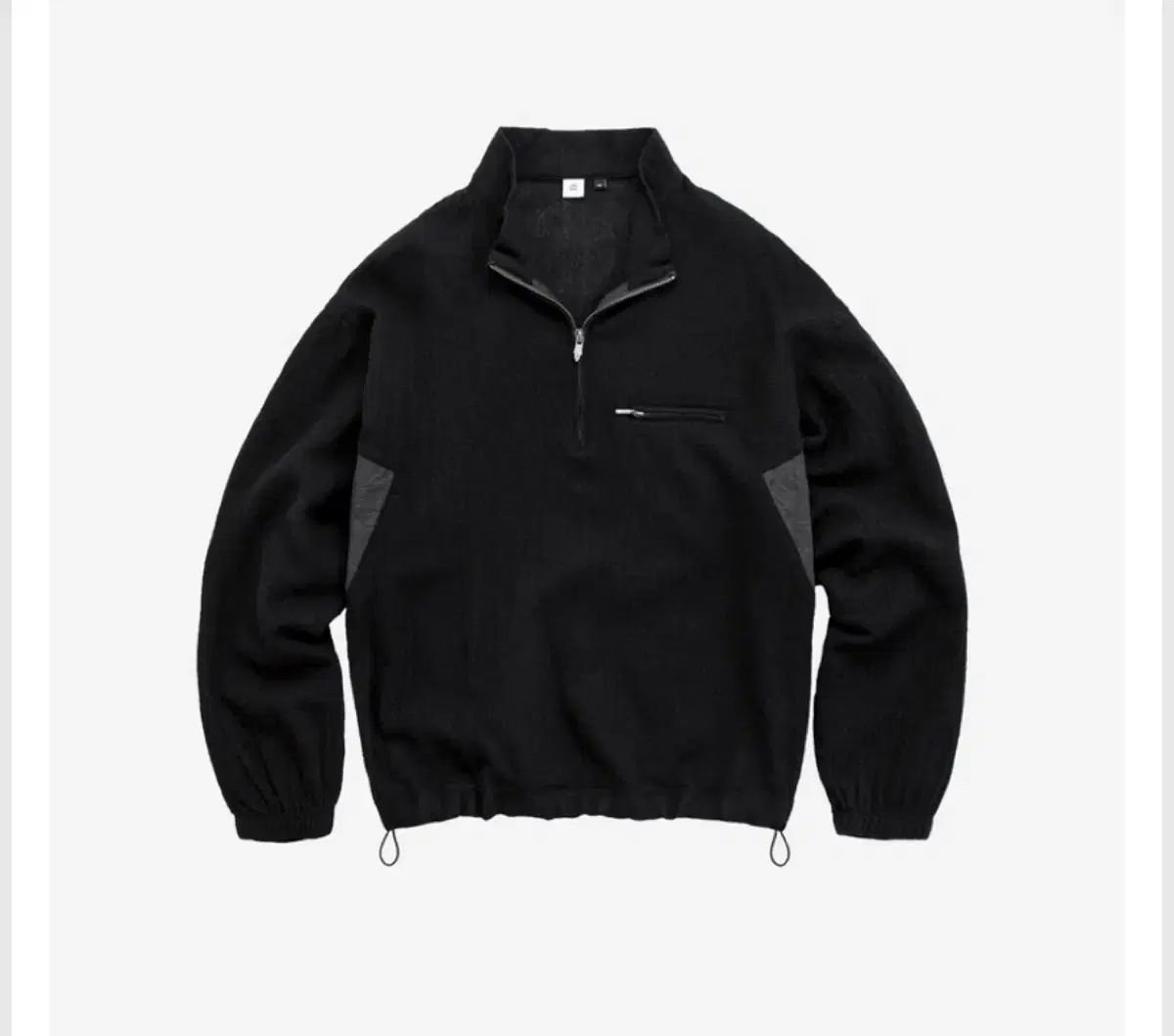 4 POLYTERU ボイルド ウール ハーフ ジップ ベイズリー