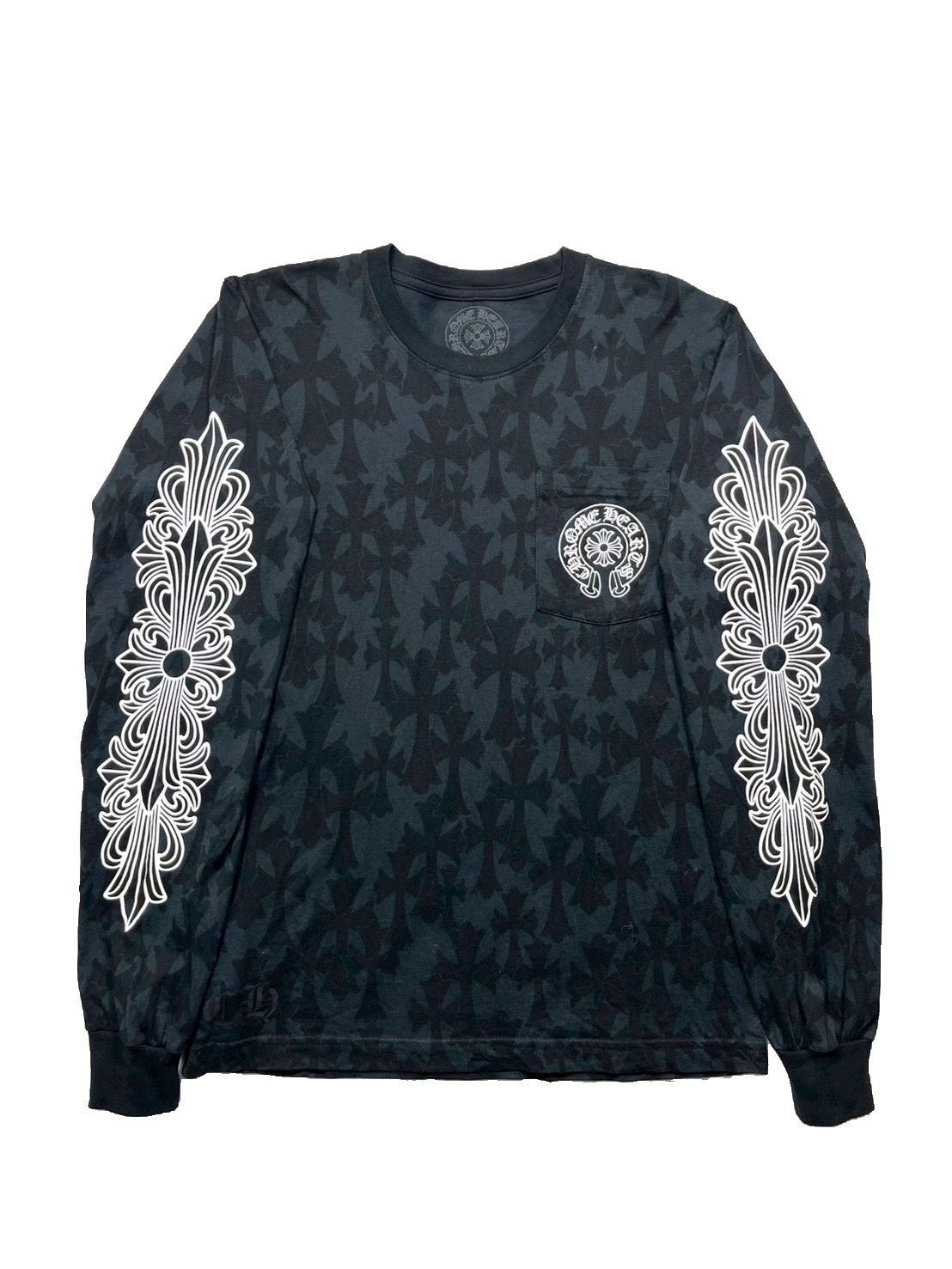 CHROME HEARTS Cemetery Print LongTee