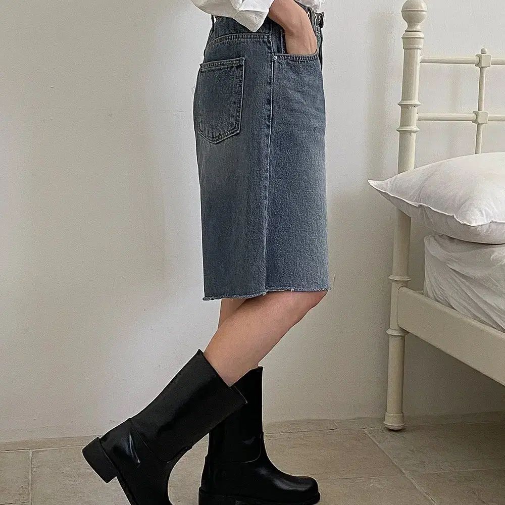 丸ごと幅広シンプルベーシックラウンドウォーカーブーツ ミドル