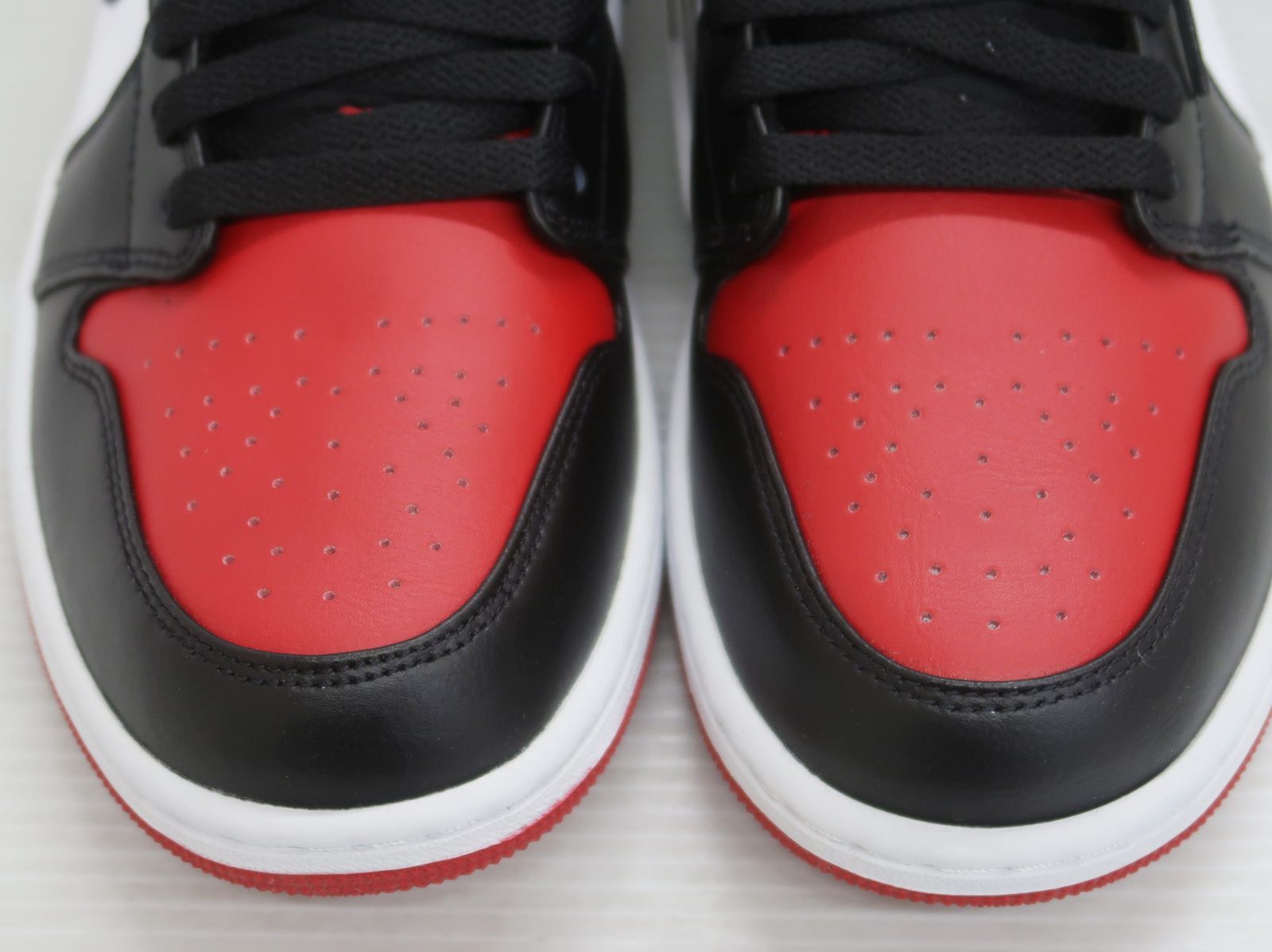 NIKE ナイキ AIR JORDAN 1 LOW エア ジョーダン 1 ロー BRED TOE 553558-612 スニーカー 27.5㎝