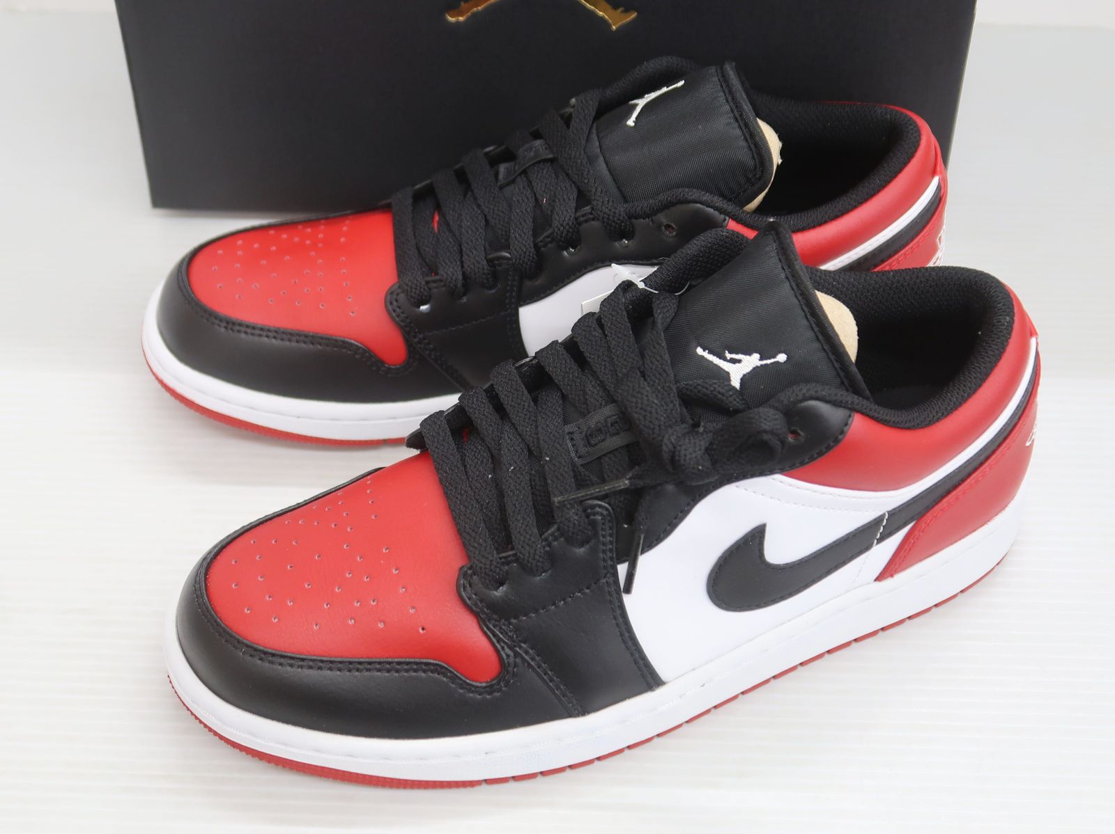 NIKE ナイキ AIR JORDAN 1 LOW エア ジョーダン 1 ロー BRED TOE 553558-612 スニーカー 27.5㎝