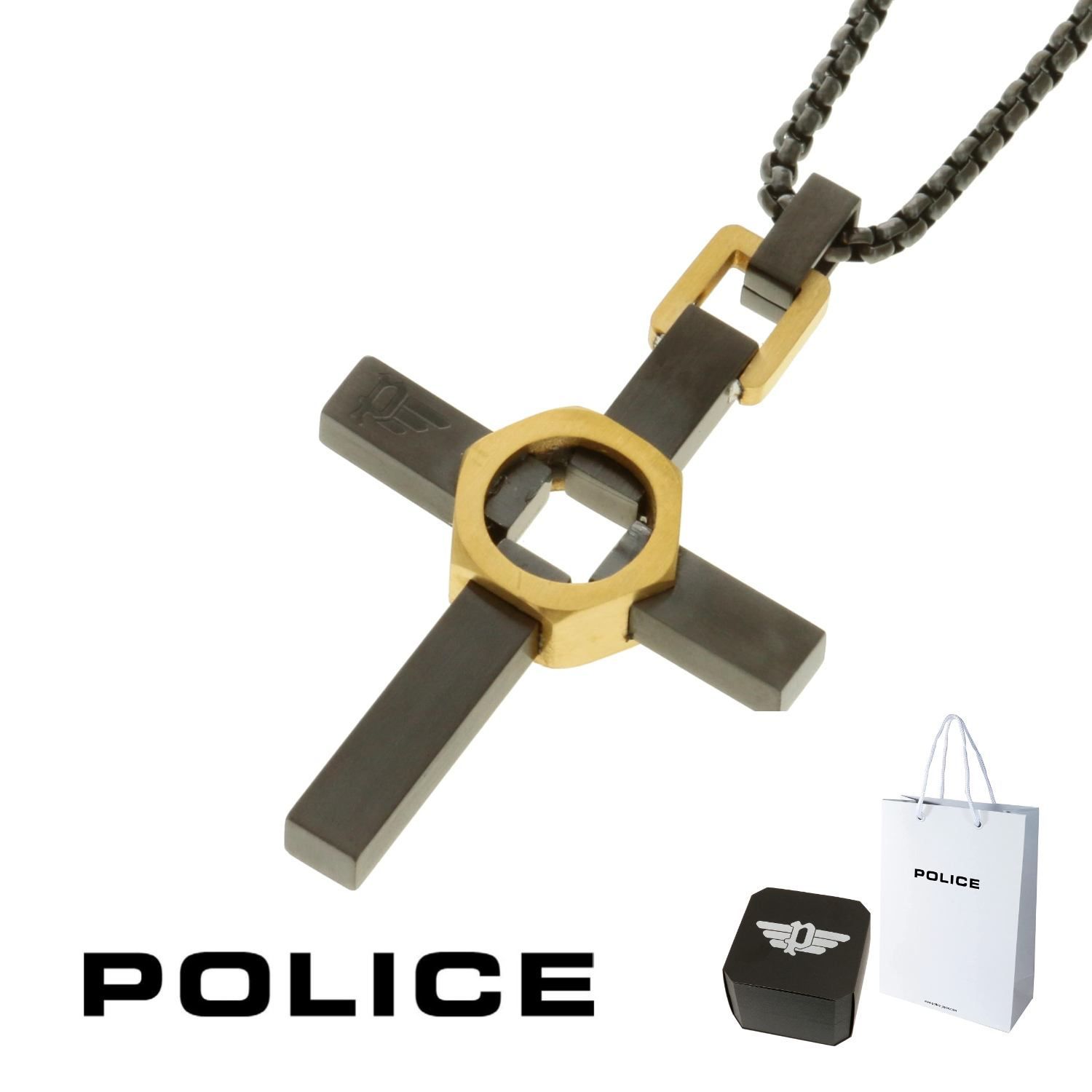 ネックレス ポリス POLICE CROSSED OUT クロストアウト GN2211313 ペンダント ネックレス ステンレス 316L サージカルステンレス クロス メンズ 男性 ギフト プレゼント おすすめ 誕生日 クリスマス お祝い