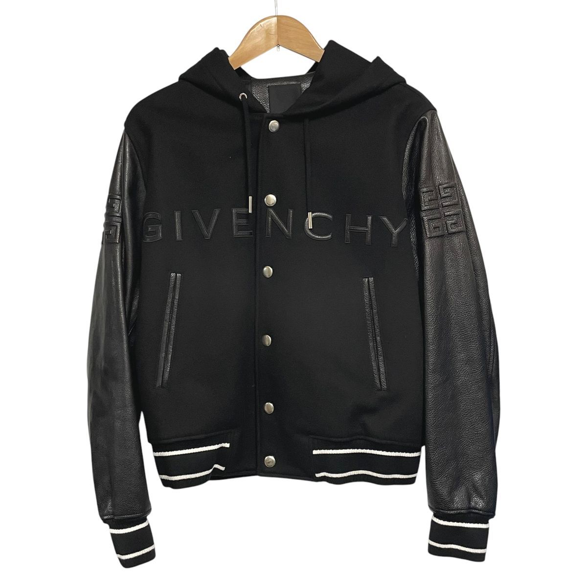 中古】 Givenchy ジバンシィ バーシティブルゾン フード付き 中古】 Givenchy ジバンシィ バーシティブルゾン フード付き