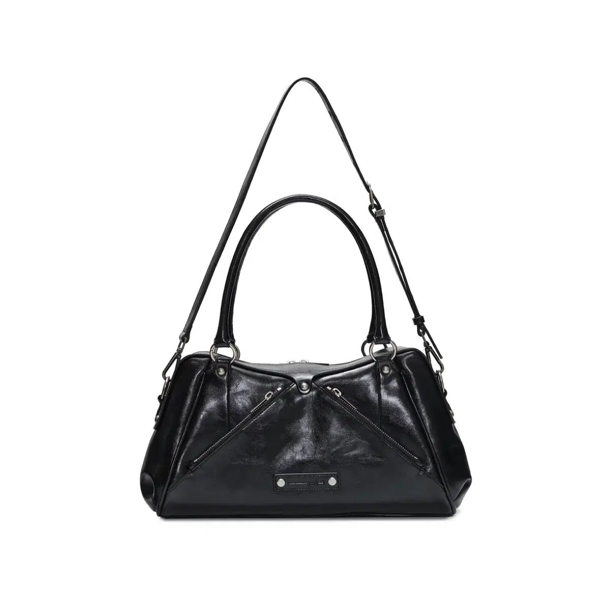  썬 Face the Sun 프로 プロジェクト Faux Leather M O S Bag 모스 モス 백 블랙 ブラック ショルダーバッグ ショルダーバッグ