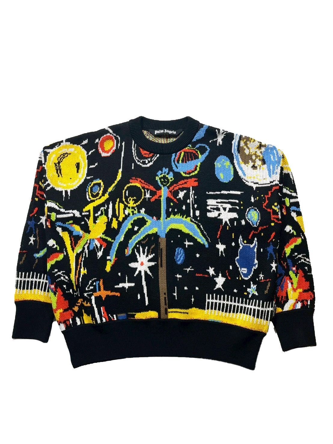 Palm Angels Starry Night Jacquard Sweater
