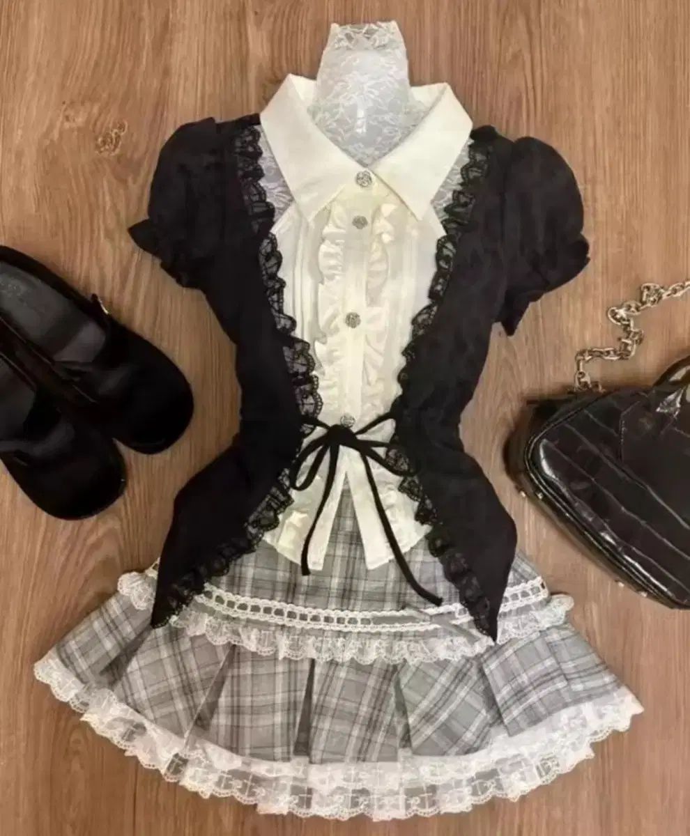 輸入 ゴシック 地雷系 日傘型 ギャル セットアップ