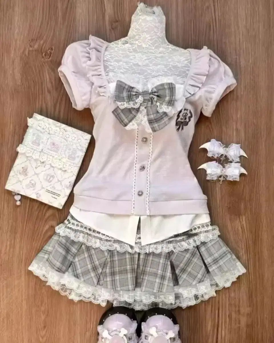 輸入 ピンク 姫ギャル プリンセス Y2K ハイティーン セットアップ