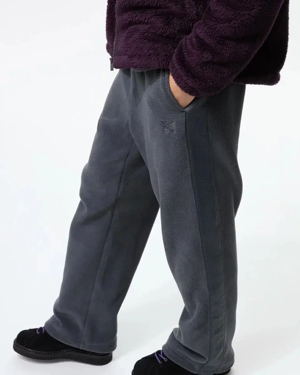 ユニクロ ニードルズ フリース トラック パンツ グレー XL